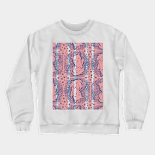 Kitty Final Boss Pattern Crewneck Sweatshirt